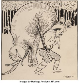 Teddy Roosevelt Caricature - Moe Zayas