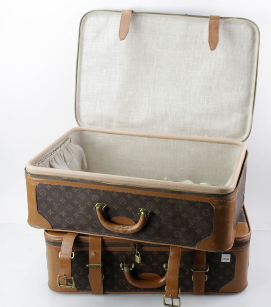 Louis Vuitton, Two 1980s Louis Vuitton Suitcases, for Saks (1980s)