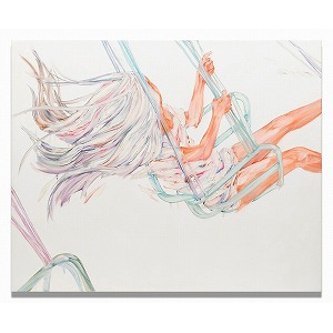 Artwork by Maiko Kasai, Dangling like swim, Made of Oil on canvas