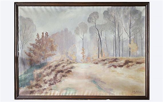 View of the undergrowth in autumn by Jules Rouffet, 1931