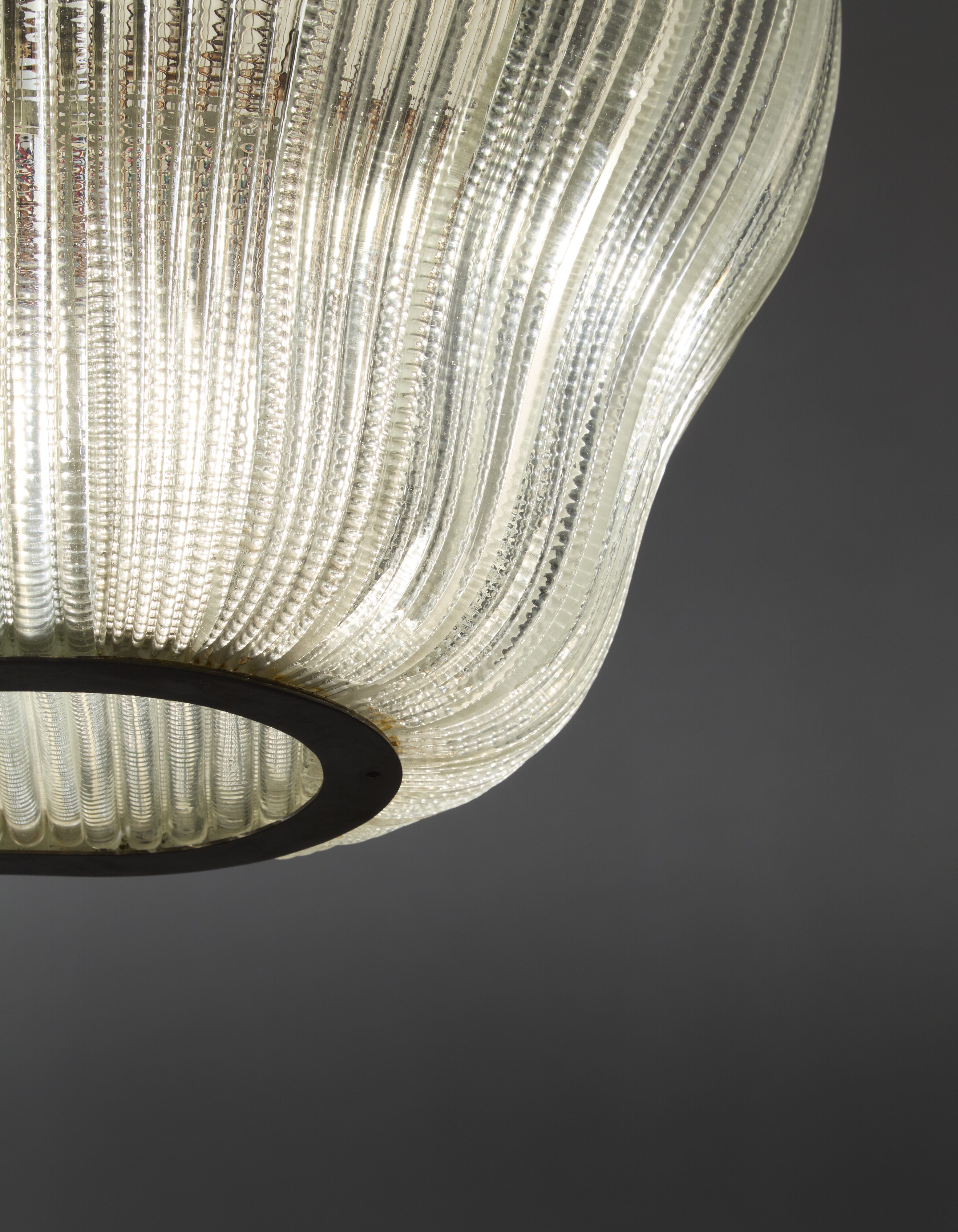 Artwork by Carlo Scarpa, Chandelier, Made of painted iron