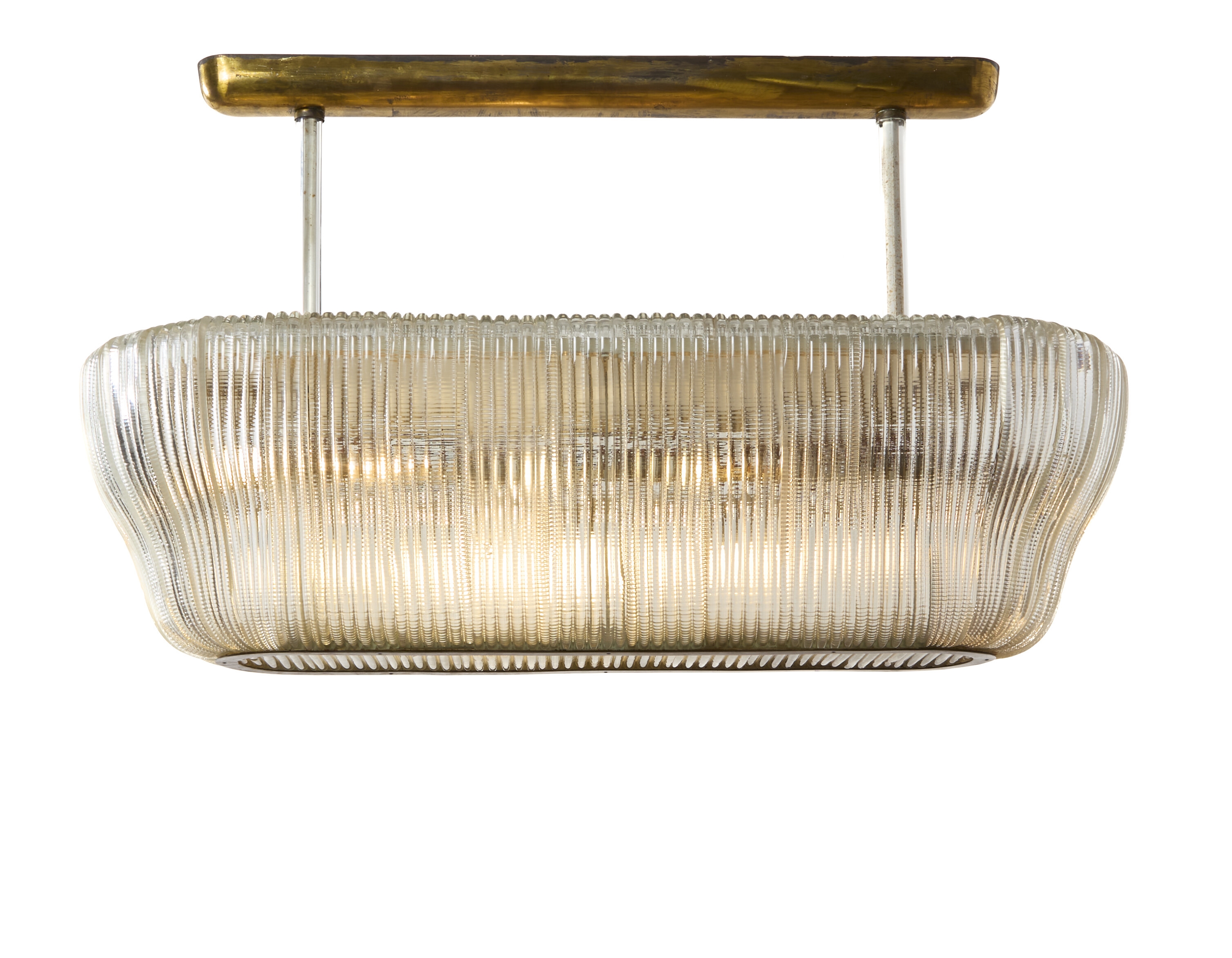 Artwork by Carlo Scarpa, Chandelier, Made of painted iron