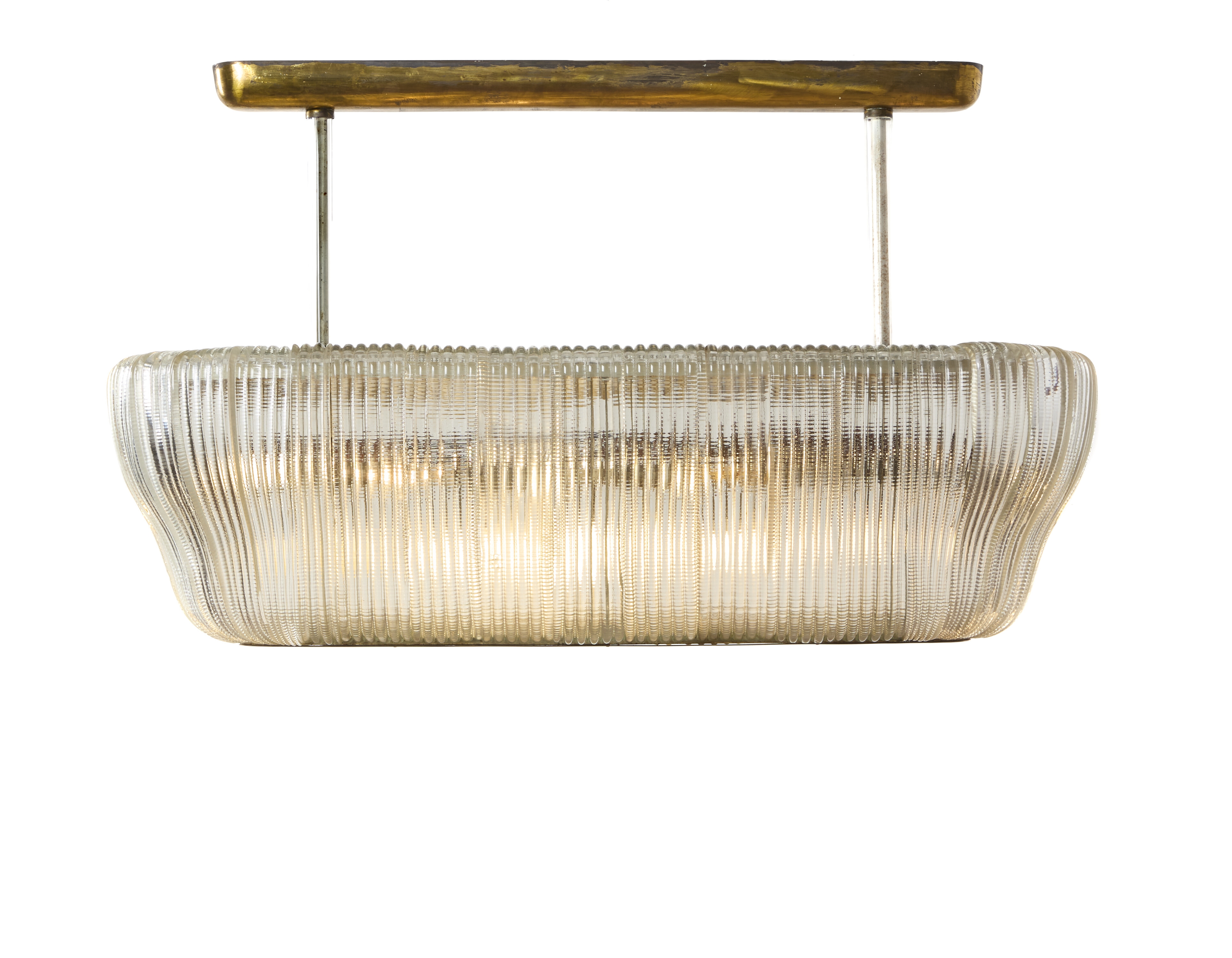 Artwork by Carlo Scarpa, Chandelier, Made of painted iron