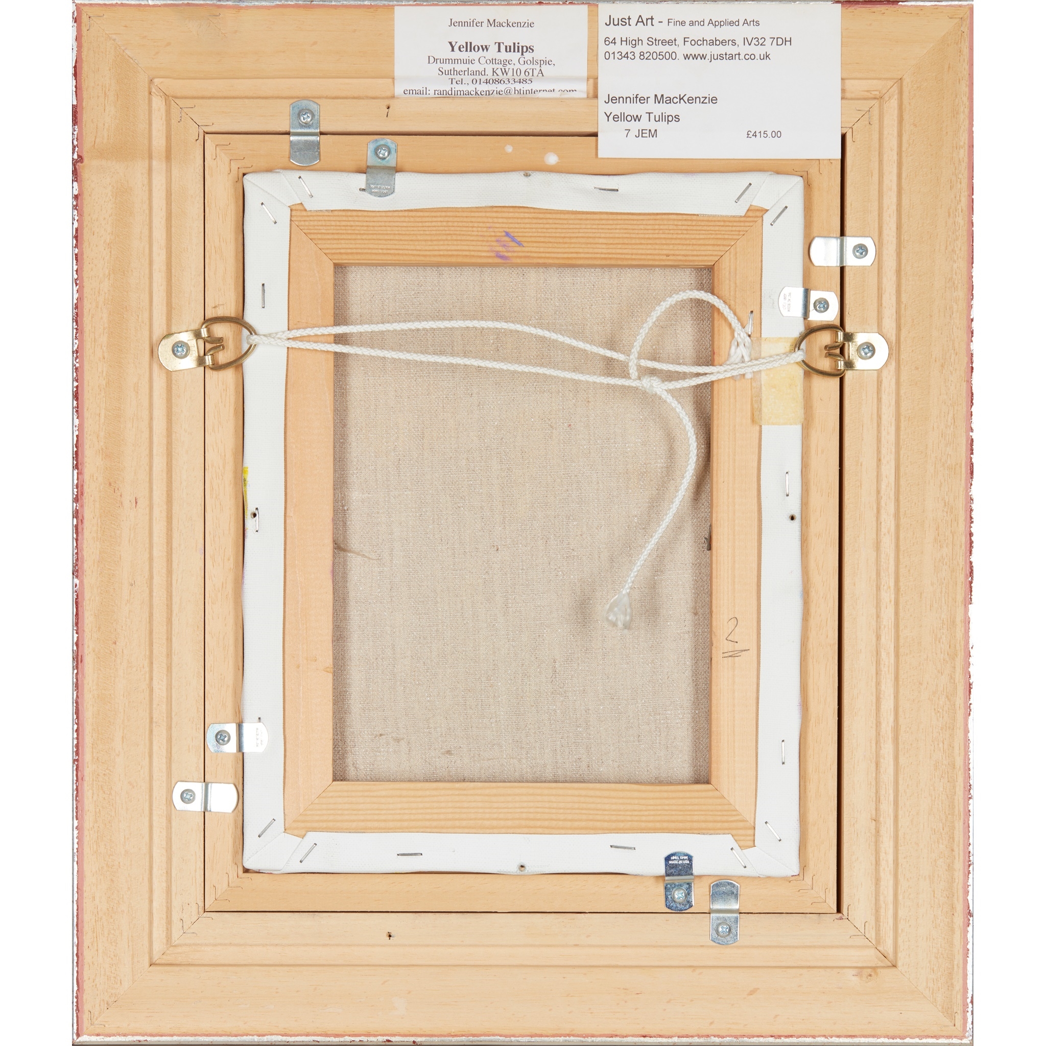 Artwork by Jennifer Mackenzie, YELLOW TULIPS, Made of oil on canvas