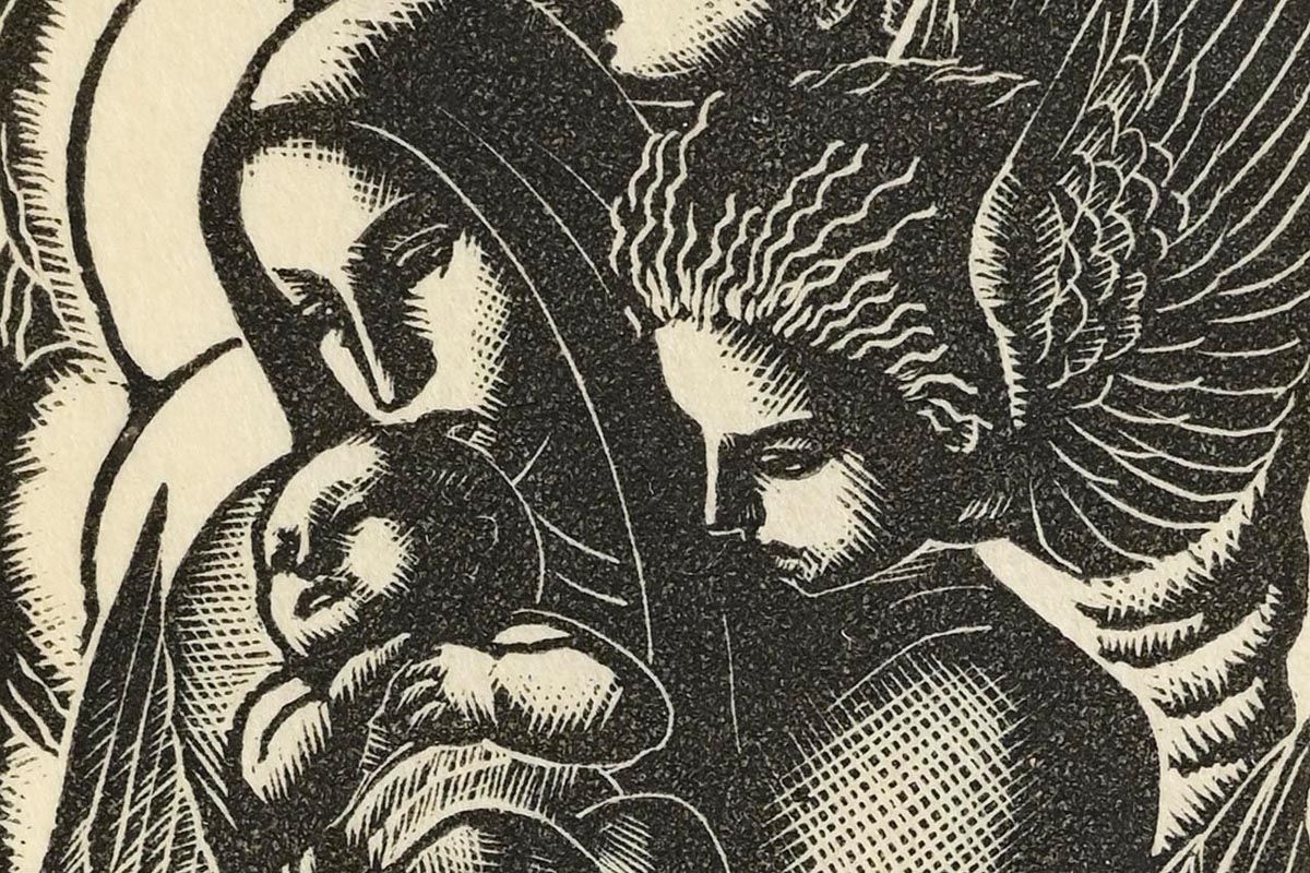 Elizabeth Rivers | Madonna and Child Surrounded by Angels | MutualArt