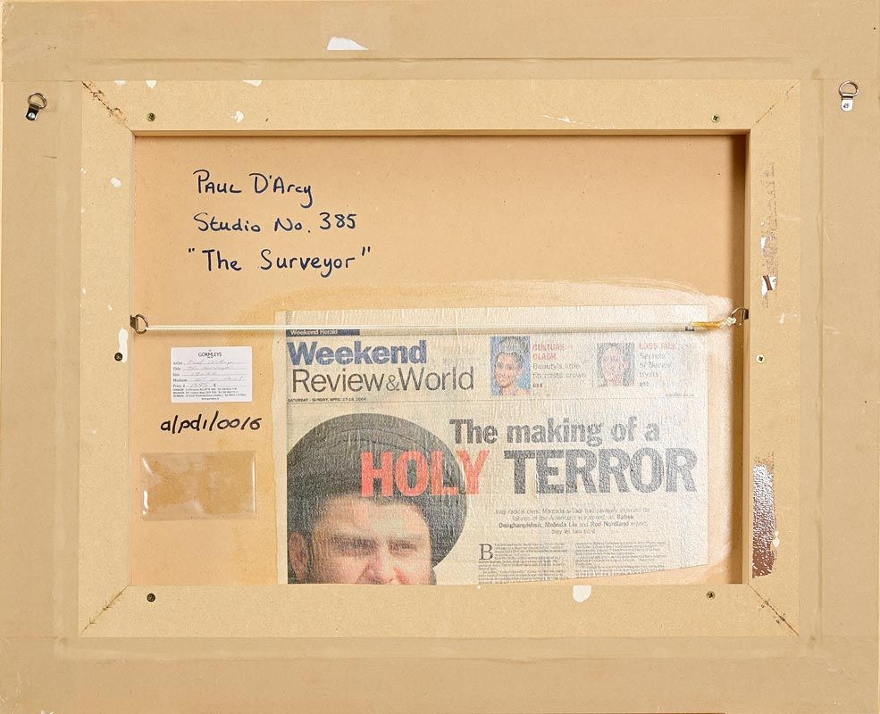 Artwork by Paul D'Arcy, The Surveyor, Made of oil on panel