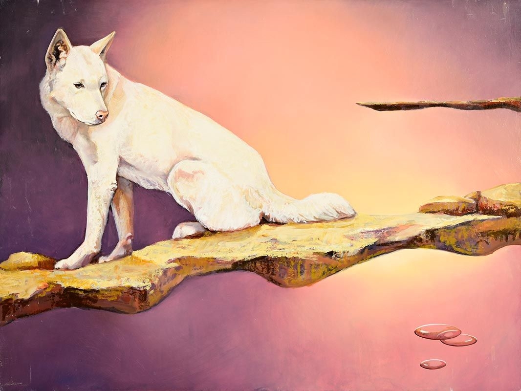 Artwork by Paul D'Arcy, The Surveyor, Made of oil on panel