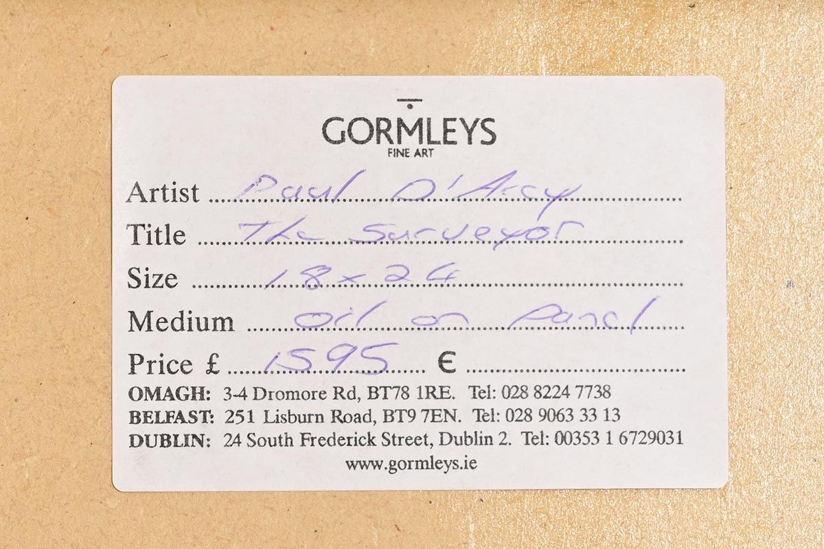 Artwork by Paul D'Arcy, The Surveyor, Made of oil on panel