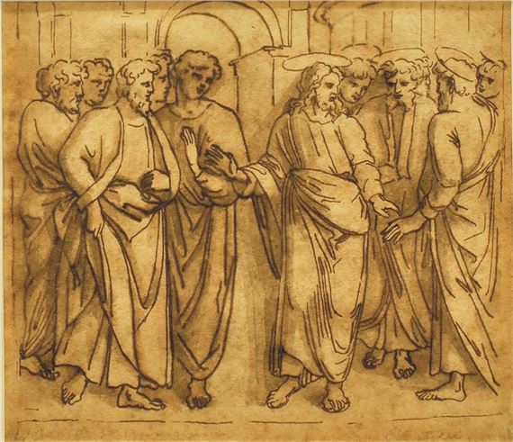 El tributo de la Moneda by Italian School, 16th Century