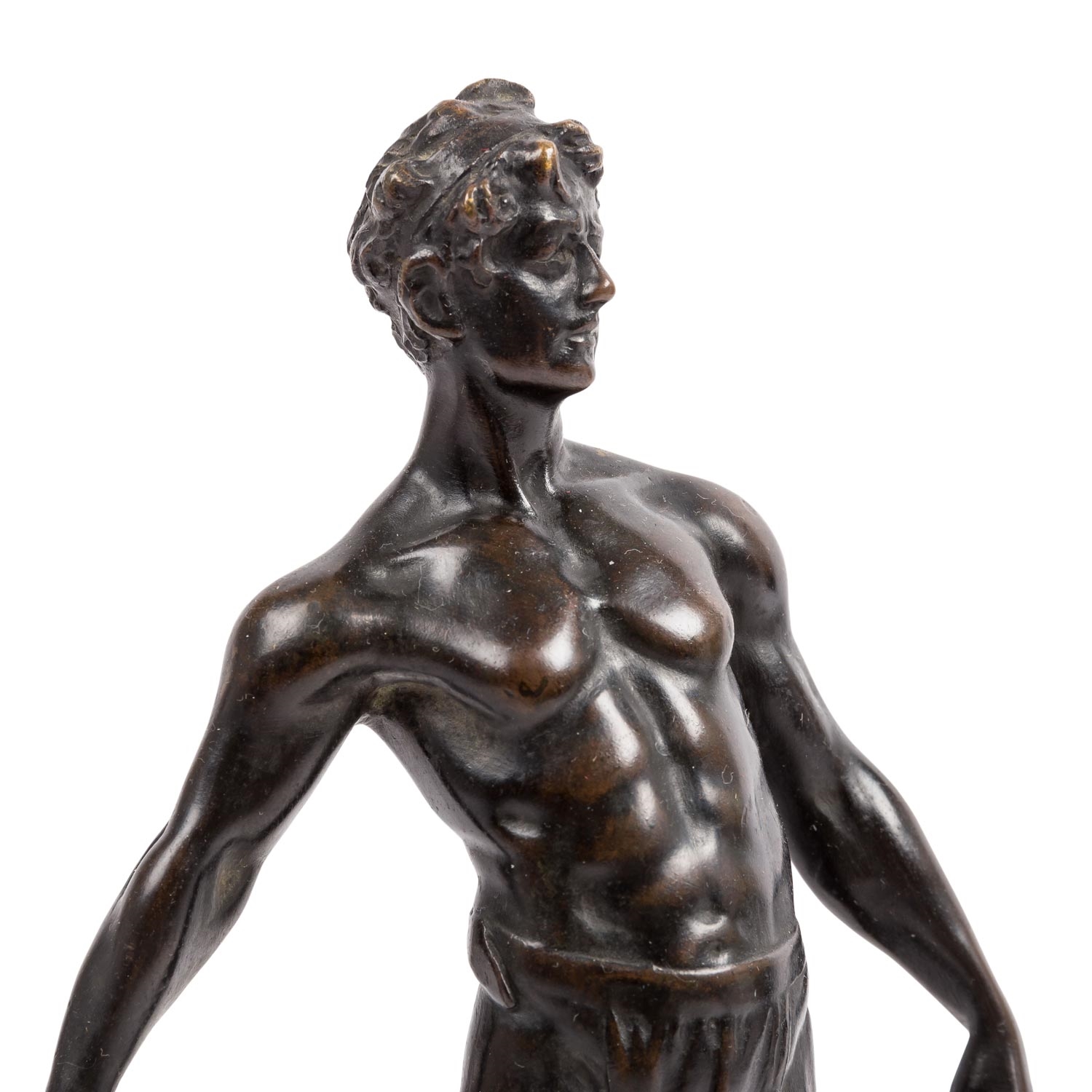 Artwork by Von Füllborn, Swordsman, Made of bronze with dark patina