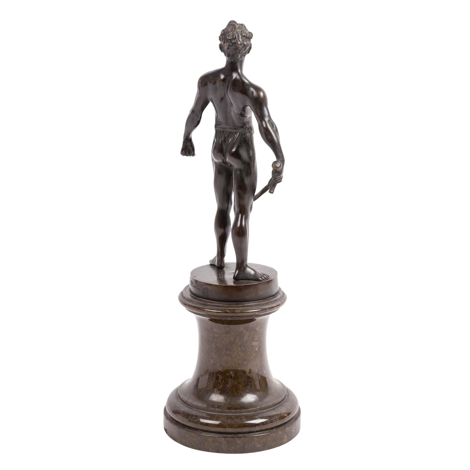Artwork by Von Füllborn, Swordsman, Made of bronze with dark patina