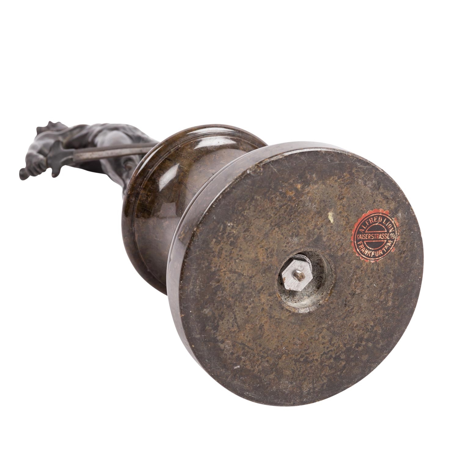 Artwork by Von Füllborn, Swordsman, Made of bronze with dark patina