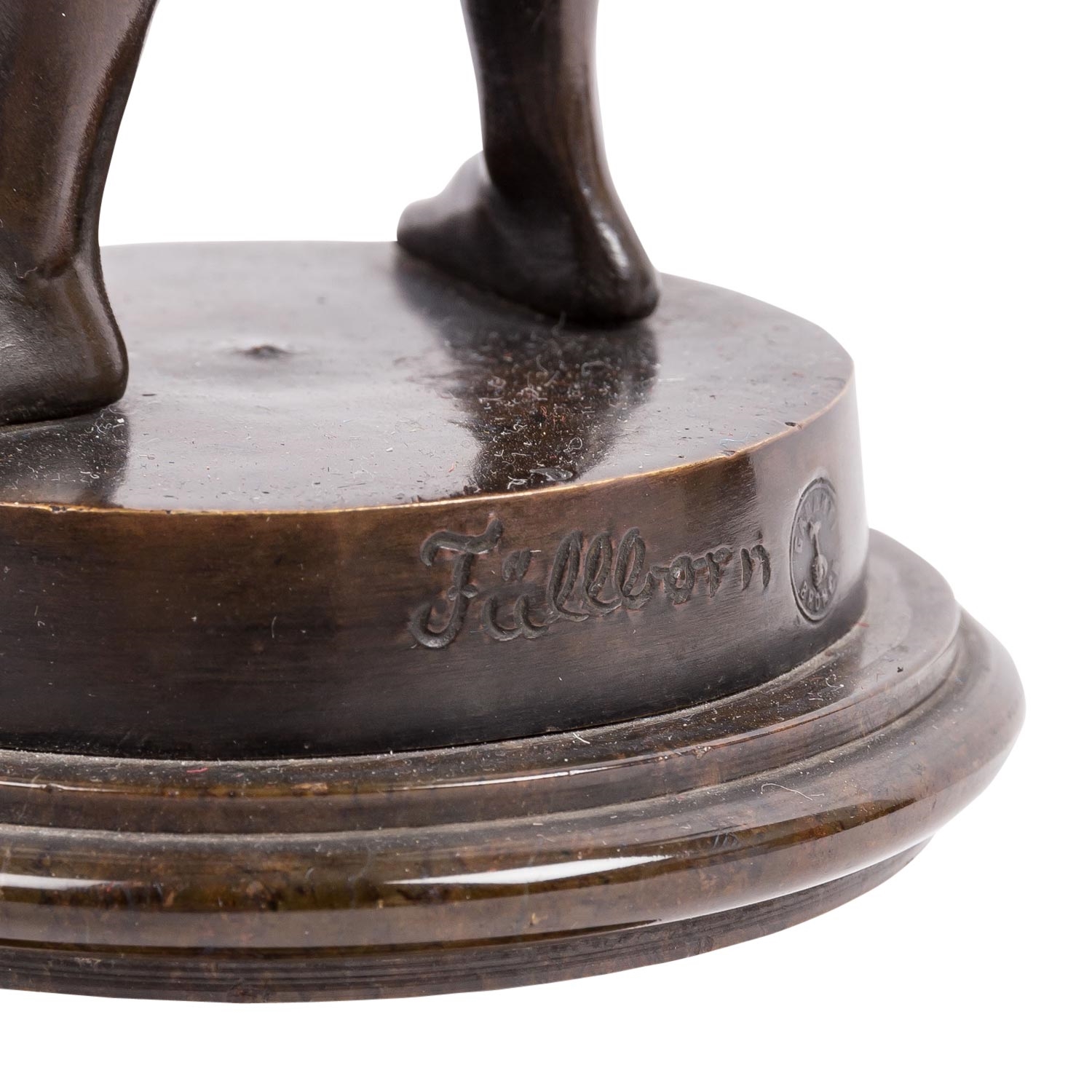 Artwork by Von Füllborn, Swordsman, Made of bronze with dark patina