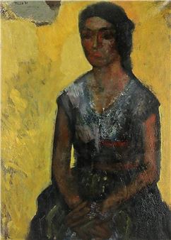 Portret van dame - Felix Herman Maria van der Beek