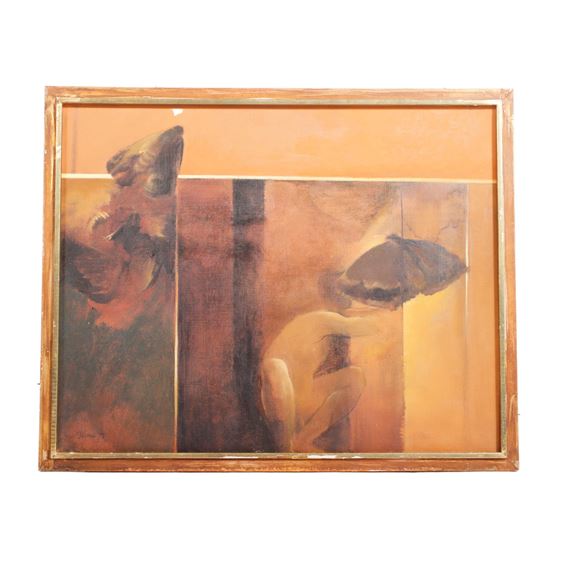 Wall and Moths by Willem Adriaan Blom, 1972