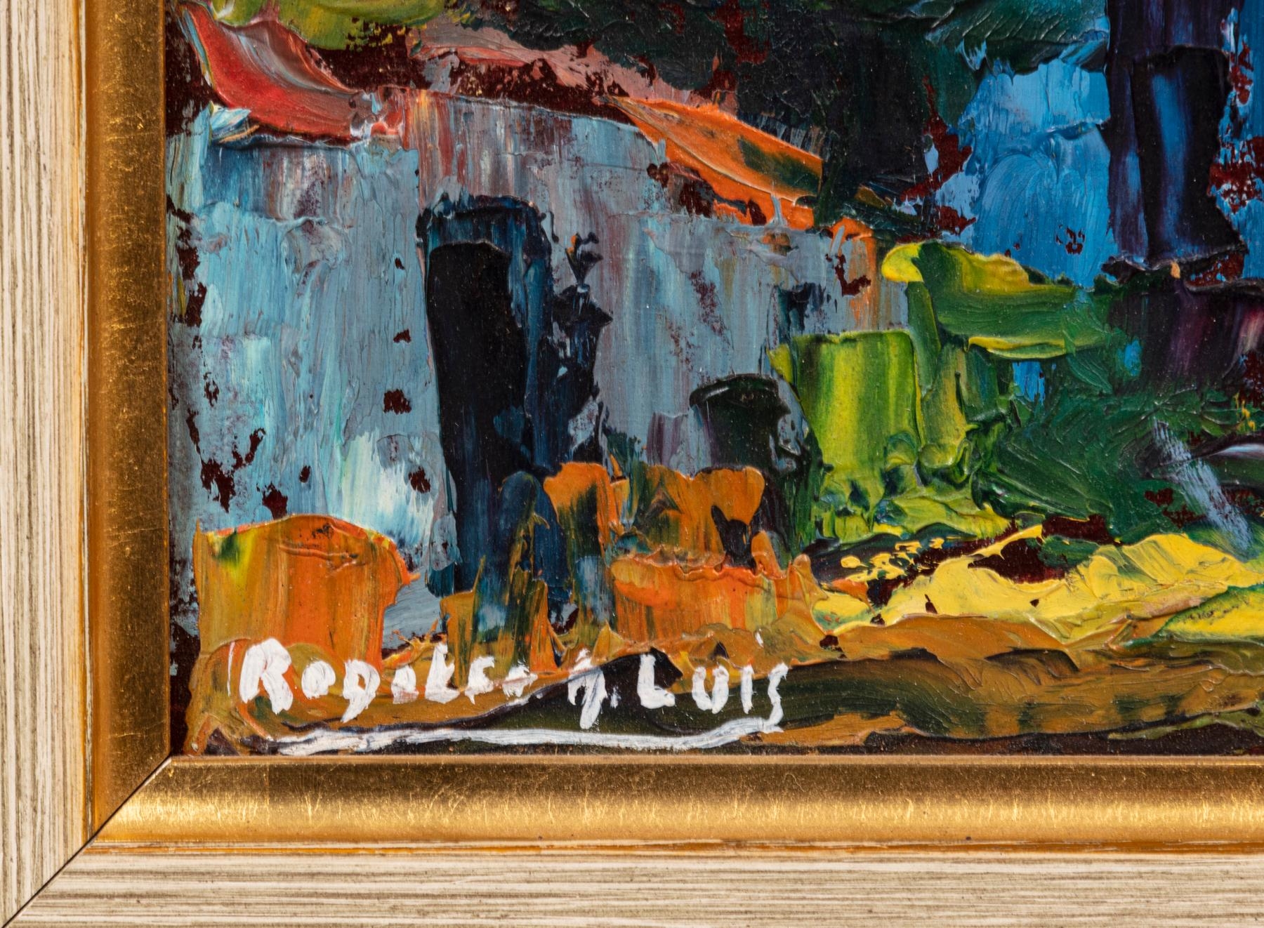 Artwork by Rodolfo A. Luis, Sinfonia en Azul (La Boca)", Made of acrylic on board