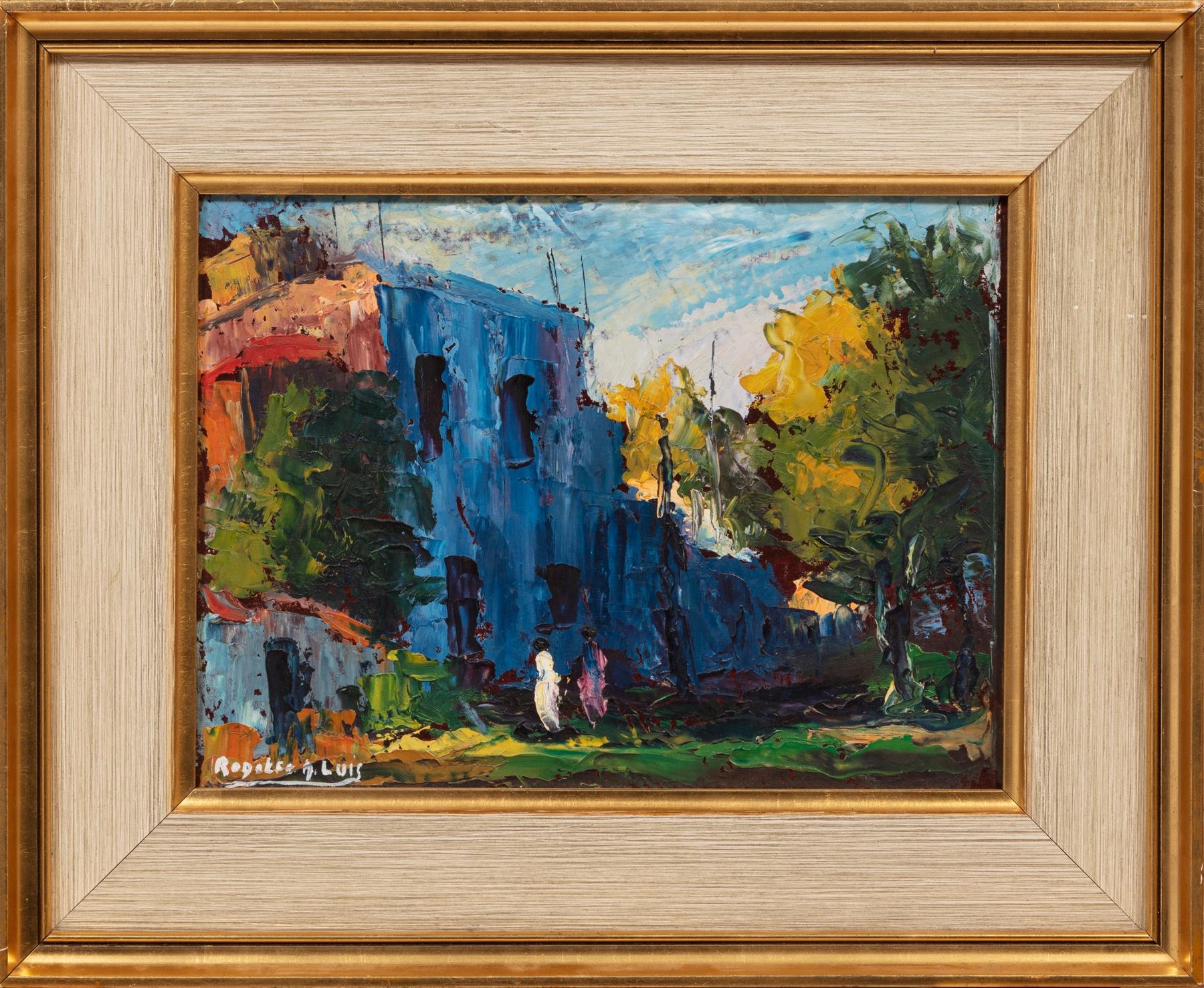 Artwork by Rodolfo A. Luis, Sinfonia en Azul (La Boca)", Made of acrylic on board