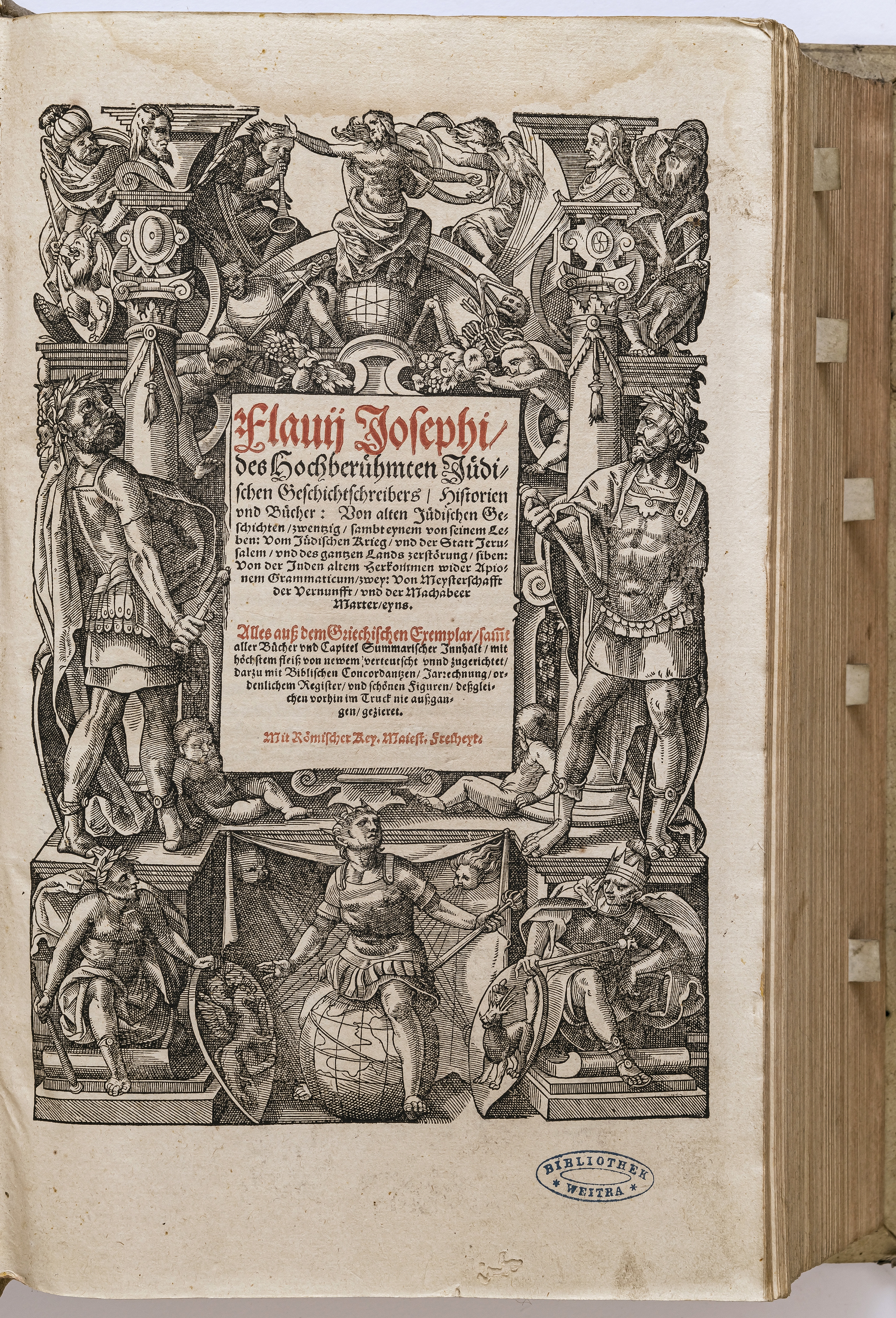 Artwork by Tobias Stimmer, Historien vnd Bücher: Von alten Jüdischen Geschichten [...], Made of woodcuts