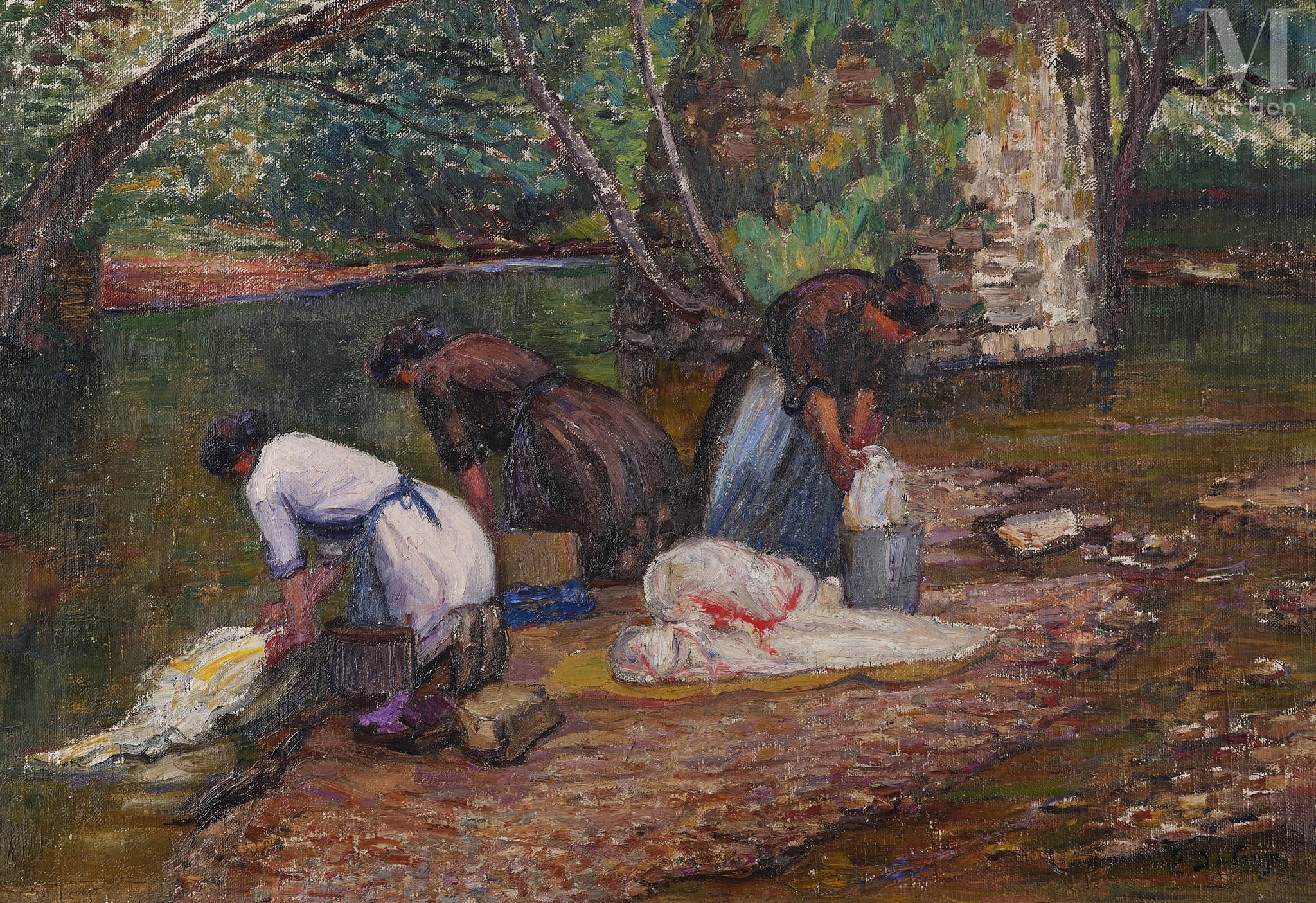 Léon Detroy | Lavandières | MutualArt