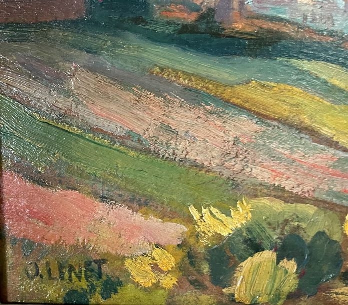 Octave Linet | Oil on panel signed lower left | MutualArt