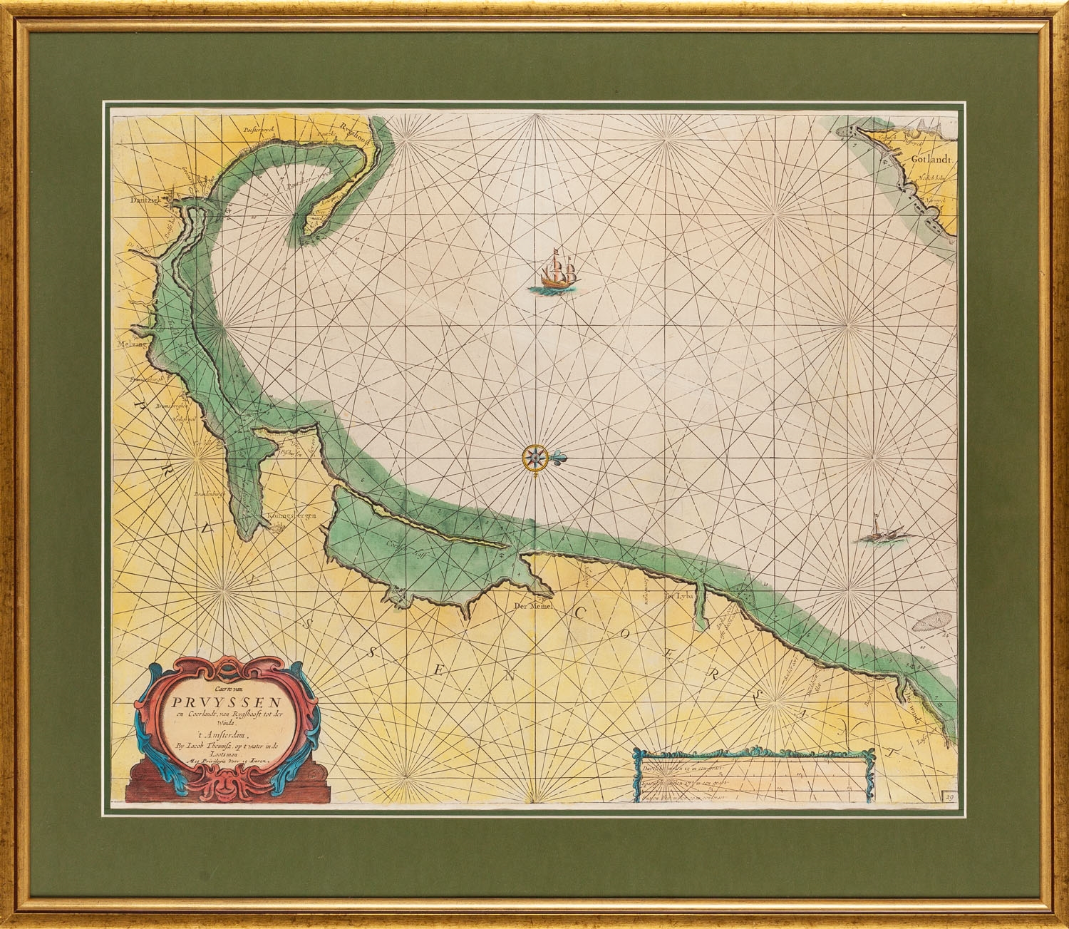 Jacobsz Theunis | Map of the Gulf of Gdansk | MutualArt