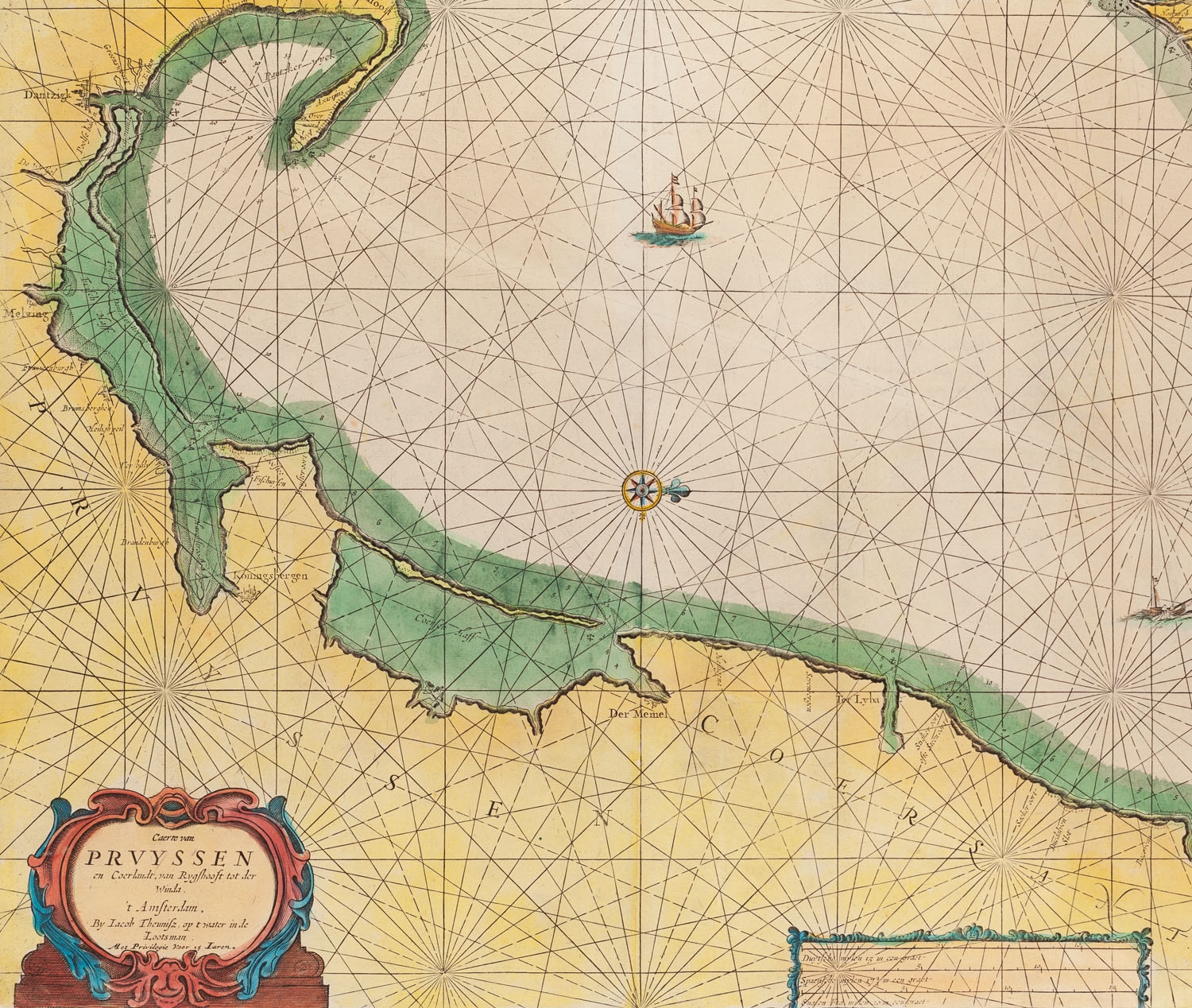 Jacobsz Theunis | Map of the Gulf of Gdansk | MutualArt