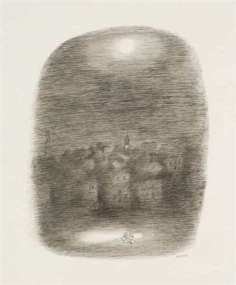 Jean-Jacques Sempé | Alone in the dark | MutualArt