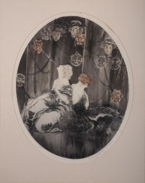 Louis Icart | The masks | MutualArt