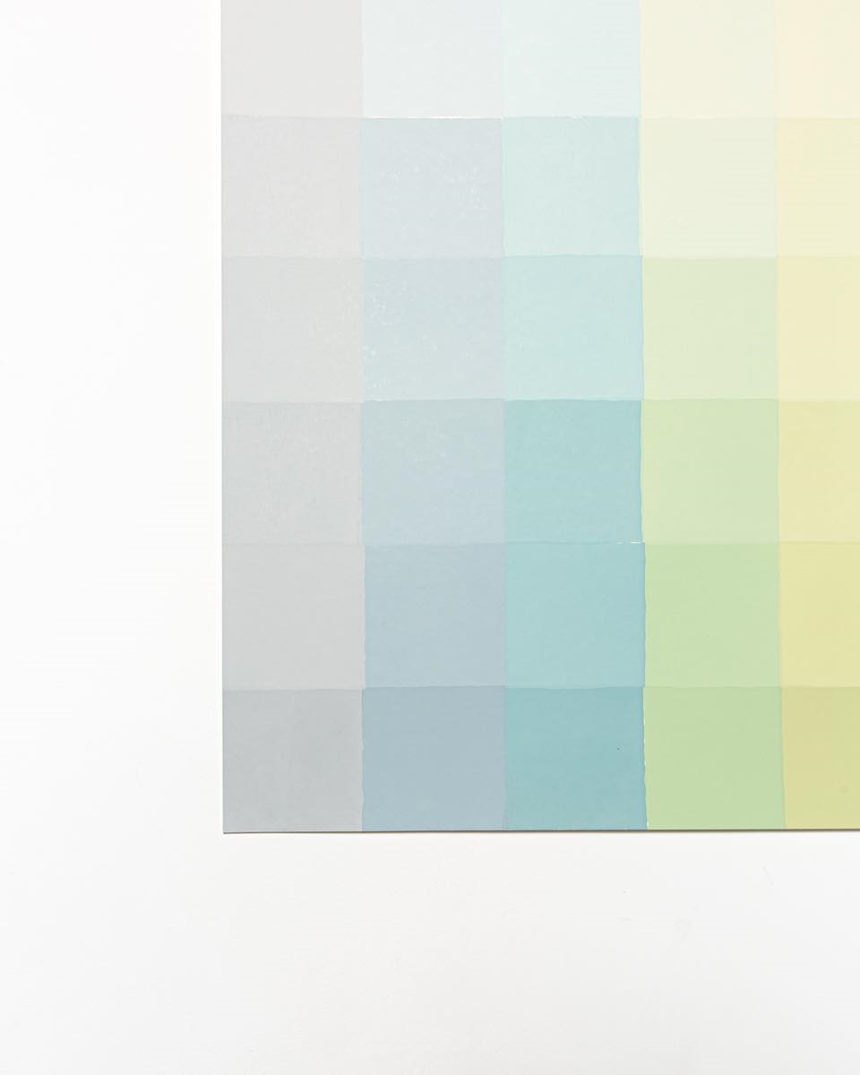 Artwork by Alberonero, 81 Toni 4/8, Made of Screen print, 81 layers on Hahnemüle natural white paper