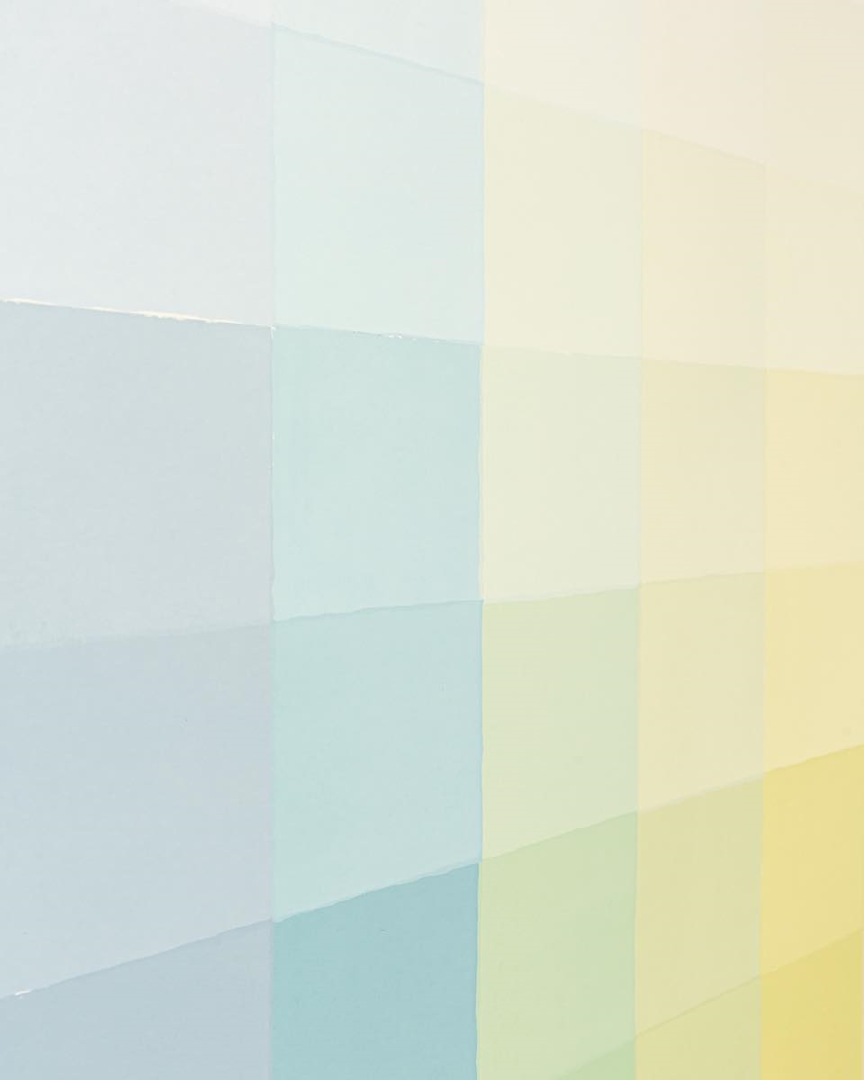 Artwork by Alberonero, 81 Toni 4/8, Made of Screen print, 81 layers on Hahnemüle natural white paper