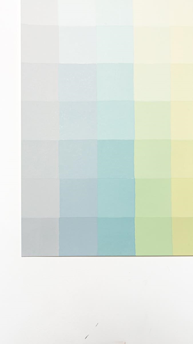 Artwork by Alberonero, 81 Toni 4/8, Made of Screen print, 81 layers on Hahnemüle natural white paper