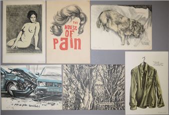 &quot;Mit Titel&quot; (&quot;The House of Pain&quot;), &quot;Côtes du Rhônes AOC&quot;, &quot;Belgische Hecke&quot;, &quot;Besoffen zu Fuß&quot;, &quot;Moritz&quot; und &quot;Verlust der Ambiguitätstoleranz&quot; - Franz Burkhardt