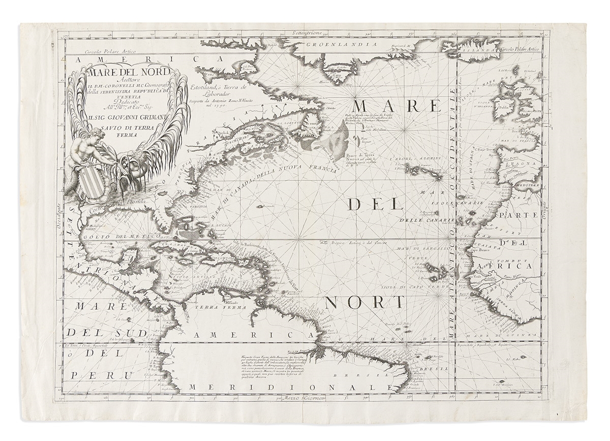 Vincezo Maria Coronelli | (ATLANTIC.) Vincenzo Coronelli. Mare del Nord ...