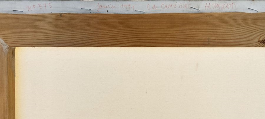 Artwork by Christian de Cambiaire, Abstraction, Made of Oil on canvas