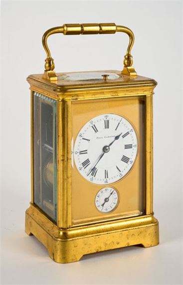 Hinged handle, skeletonized sides, top and back - Paul Garnier