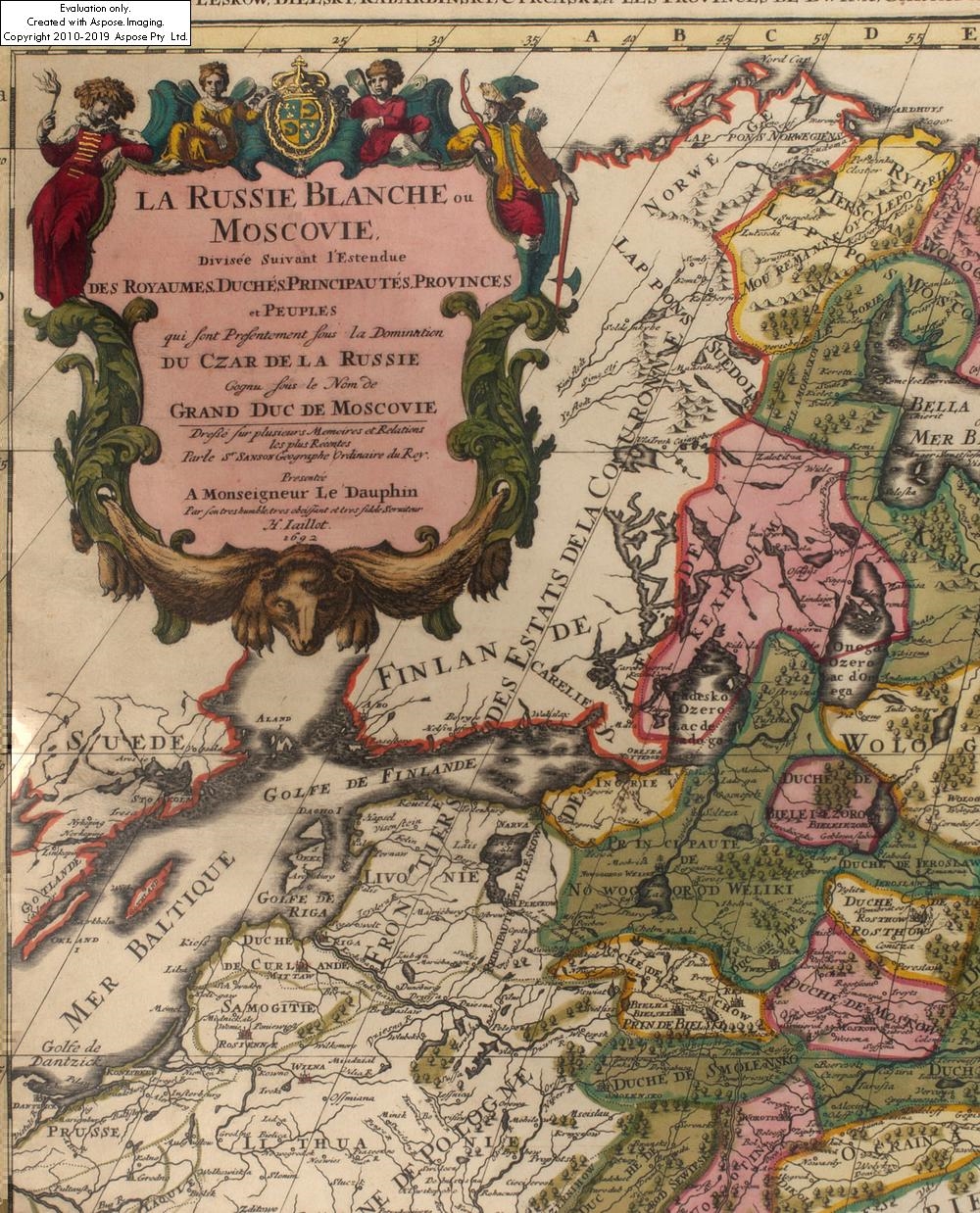 Nicolas Sanson | Map of the Russian Empire | MutualArt