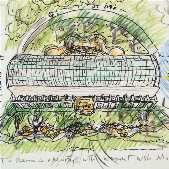 Moshe Safdie | Architectural Drawing (1938) | MutualArt