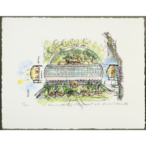 Moshe Safdie | Architectural Drawing (1938) | MutualArt