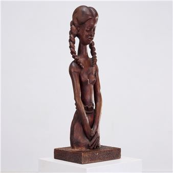 Young Woman with Braids - Joubert Duperrier