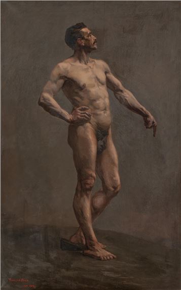 Standing male nude by Georges Petit, 1948