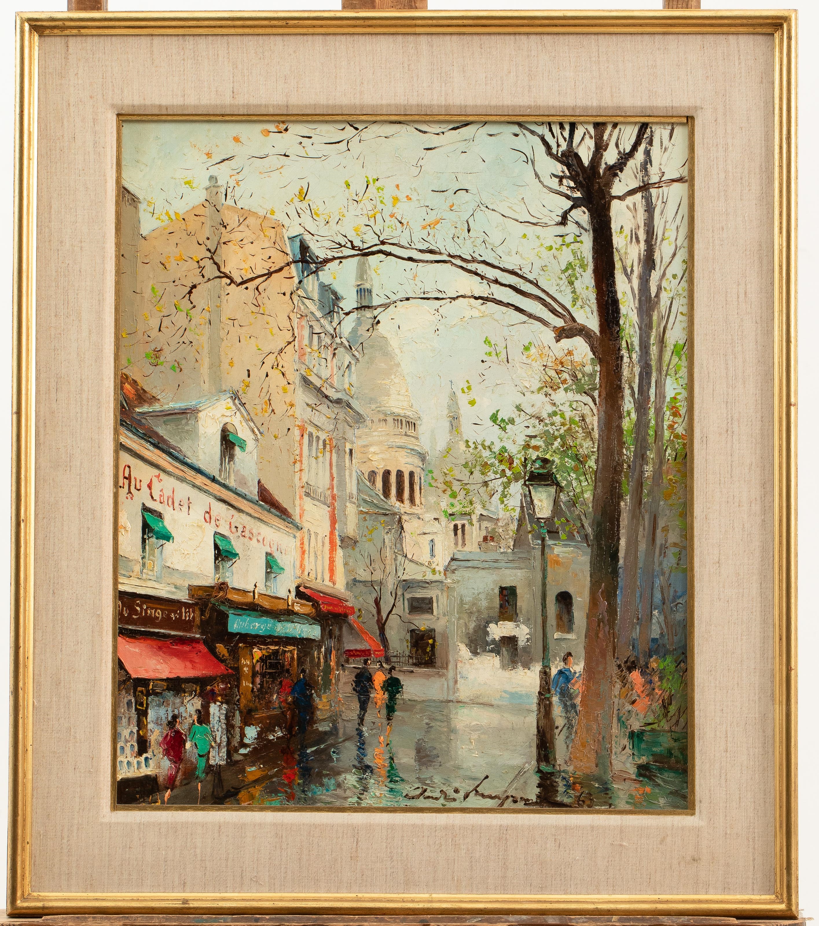 Artwork by André Lengrand, 'Rue Norvins (Montmartre)', Made of Oil on canvas