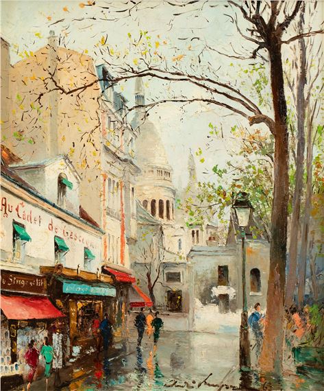 'Rue Norvins (Montmartre)' - André Lengrand