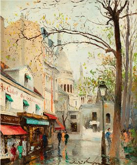 'Rue Norvins (Montmartre)' - André Lengrand