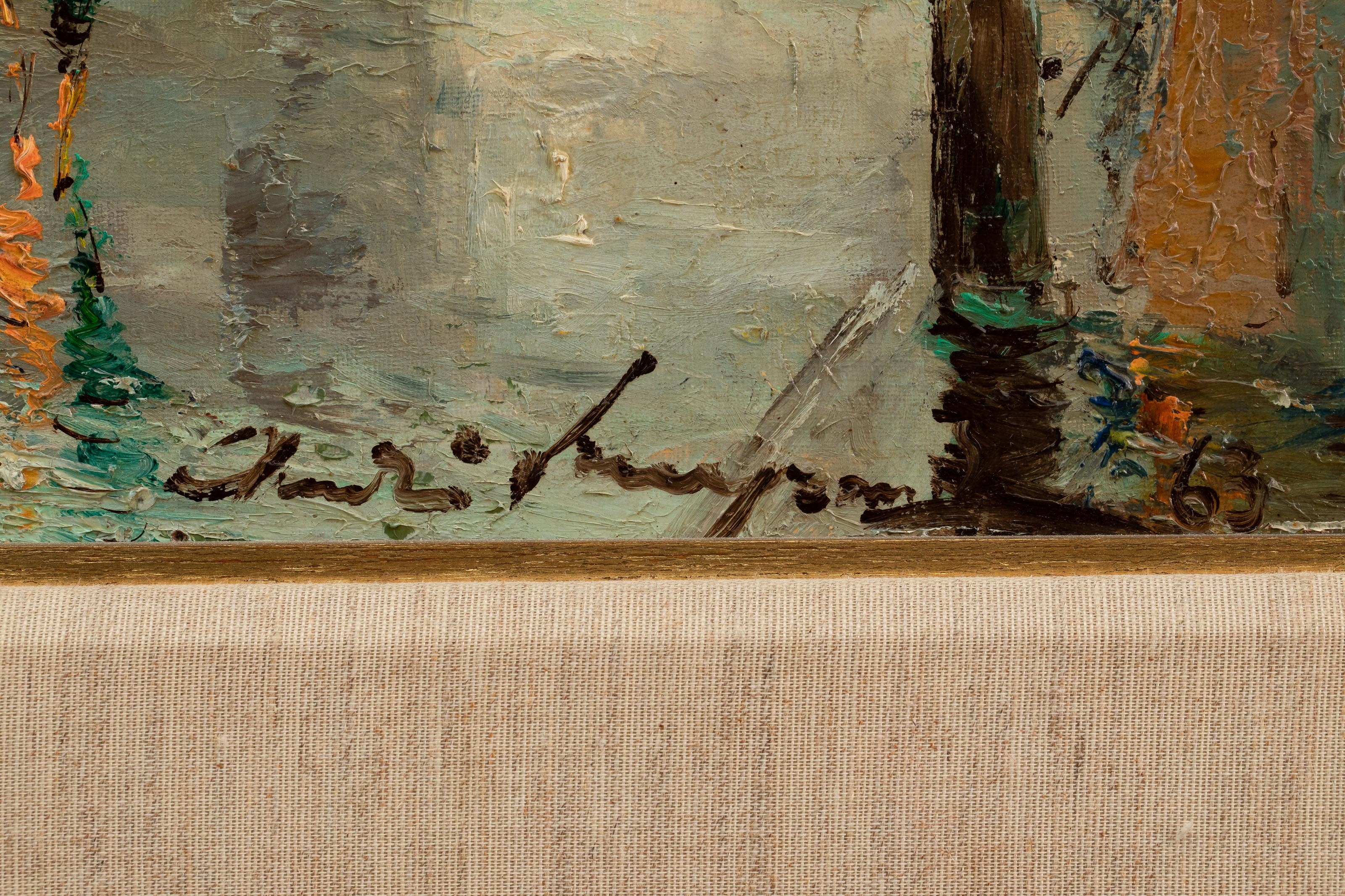 Artwork by André Lengrand, 'Rue Norvins (Montmartre)', Made of Oil on canvas