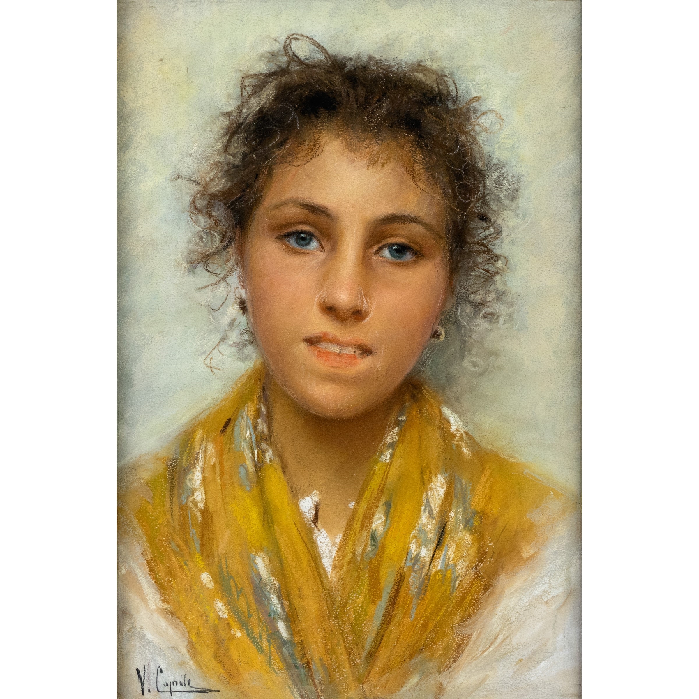 Vincenzo Caprile | Portrait of a girl | MutualArt