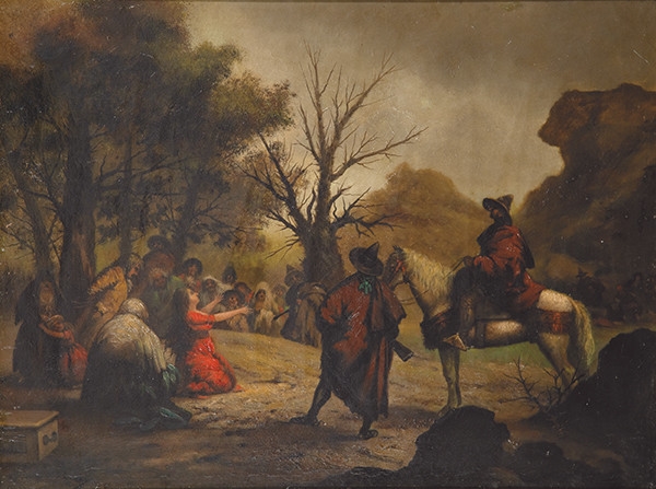 La llegada de los bandoleros by Eugenio Lucas y Velázquez