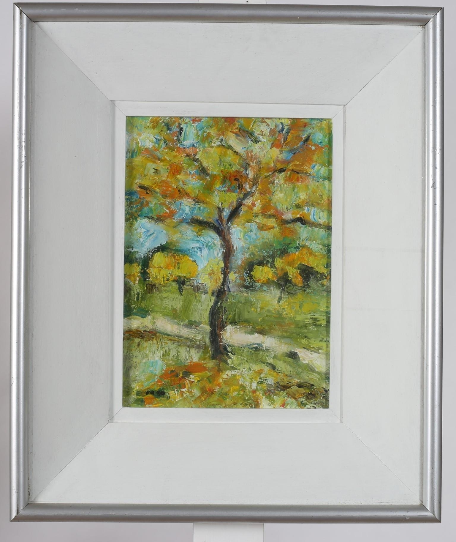 Artwork by Kate Hennessy, Wooded Landscape, Made of Oil on board