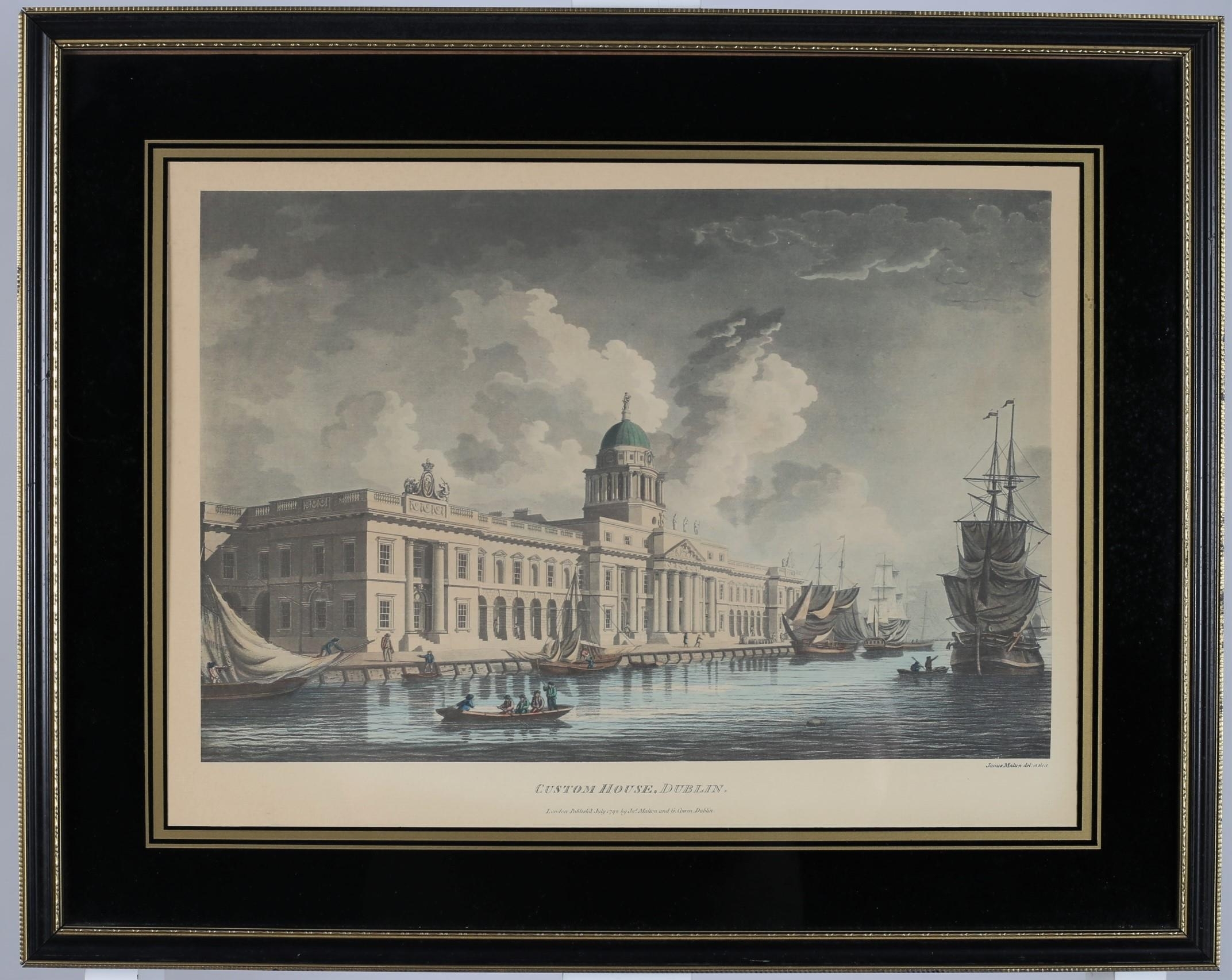 James Malton A set of six coloured prints views of Dub MutualArt