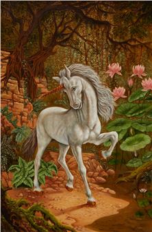 Unicorn in the forest - C. Moreash
