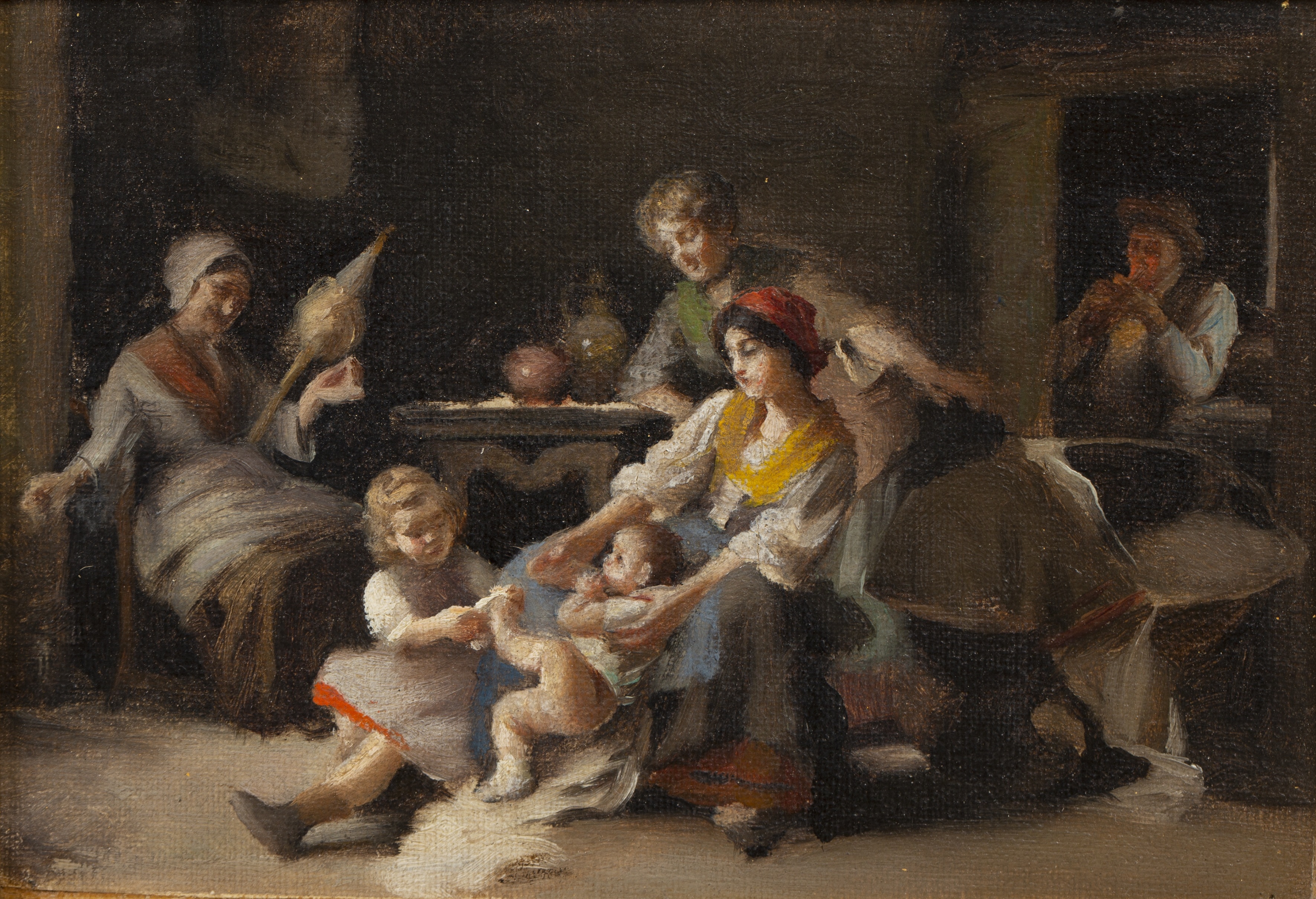 Giovanni Battista Torriglia | The Baby's New Shoe and Working the Lathe ...